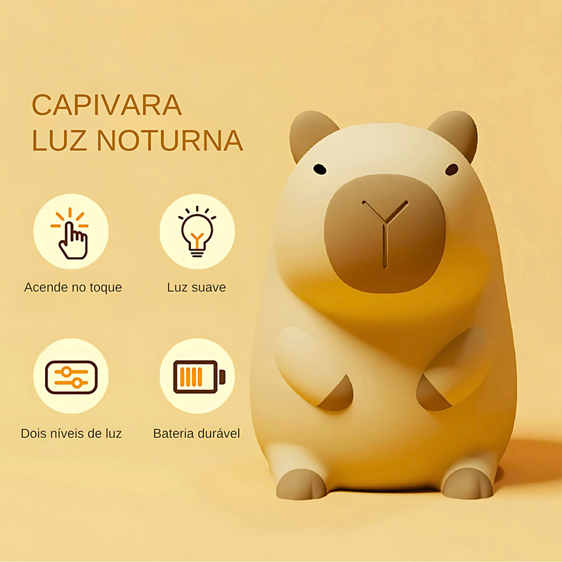 Capivara Luminária de Silicone