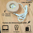 Luminária Bola de Cristal Decorativa