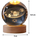 Luminária Bola de Cristal Decorativa