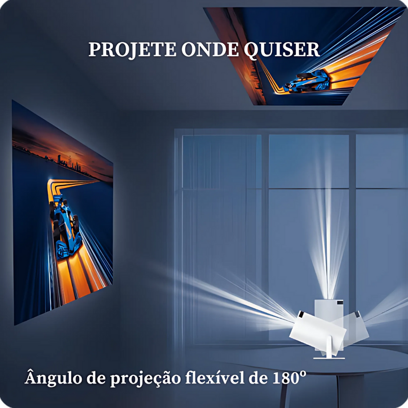 Projetor Smart TV 4K - Cinema Portátil