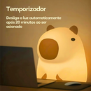 Capivara Fofa – Luminária de Silicone Sensível ao Toque