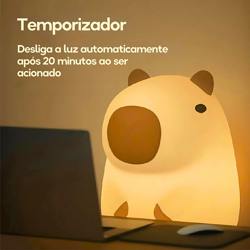 Capivara Luminária de Silicone