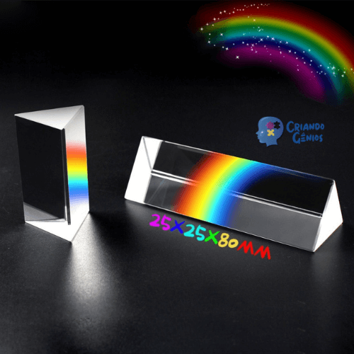 Prisma Triangular Arco-íris - Experimento de Luz Infantil