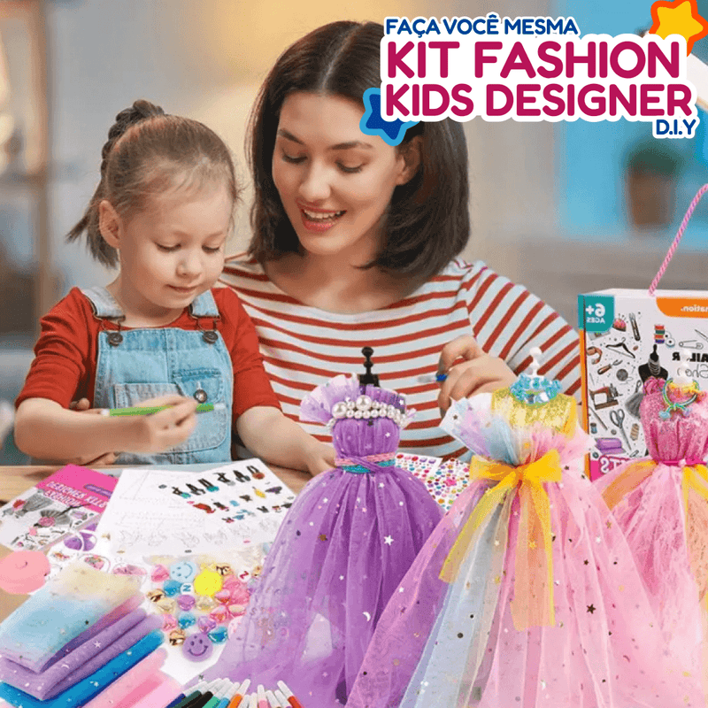 Brinquês - Kit Ateliê Fashion Kids Designer - Tudo Conexão
